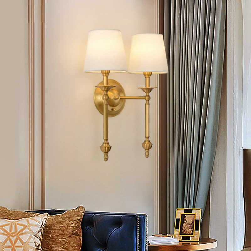 Simple Brass Fabric Wall Sconce Lamp Hotel Room Living Room Handmade Copper Wall Lighting Fixture Bedroom Reading Lamps
Simple Brass Fabric Wall Sconce Lamp Hotel Room Living Room Handmade Copper Wall Lighting Fixture Bedroom Reading Lamps