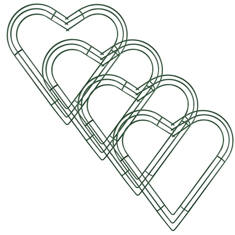 AC17-4 Pack Heart Metal Wreaths 12 Inch Heart-Shaped Wire Wreaths Frame For Home Wedding Valentine's Day DIY Crafts
AC17-4 Pack Heart Metal Wreaths 12 Inch Heart-Shaped Wire Wreaths Frame For Home Wedding Valentine's Day DIY Crafts