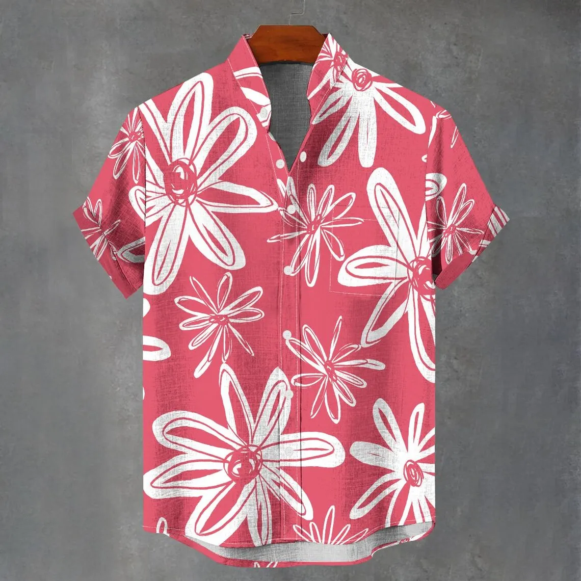 Linen button short sleeved shirt for men's party atmosphere style retro pattern short sleeved shirt casual men's fashion style
Linen button short sleeved shirt for men's party atmosphere style retro pattern short sleeved shirt casual men's fashion style