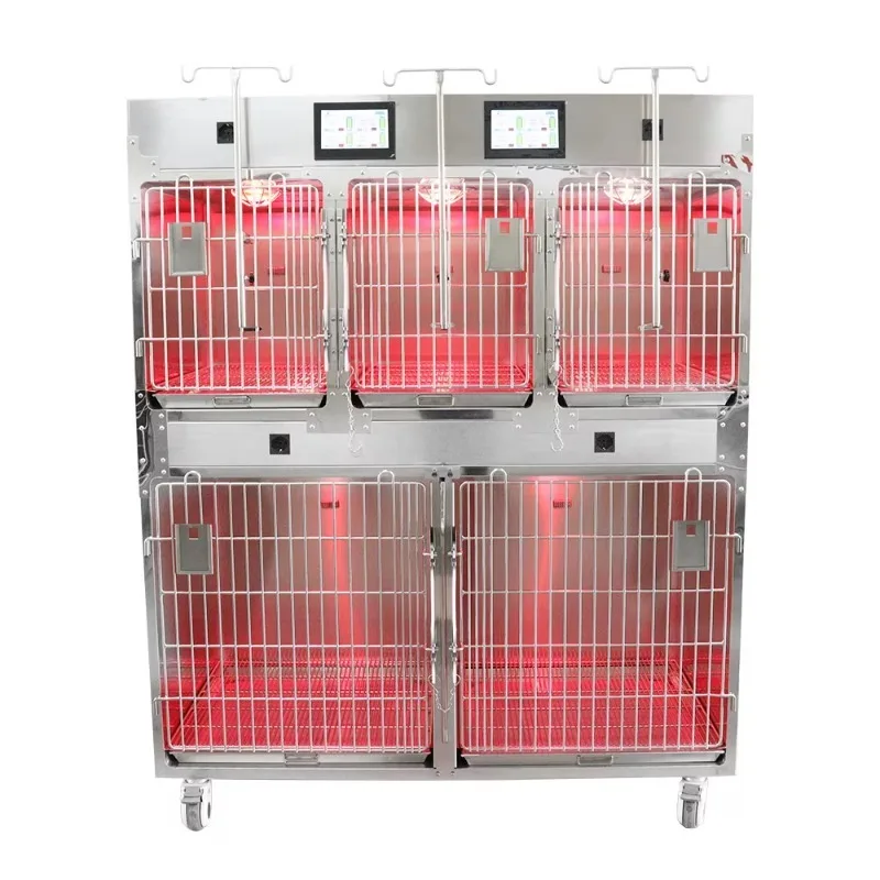 Stainless Steel Animal Cages Veterinary Stainless Steel Pet Display Cage Touch Scree ICU Veterinary Cage
Stainless Steel Animal Cages Veterinary Stainless Steel Pet Display Cage Touch Scree ICU Veterinary Cage