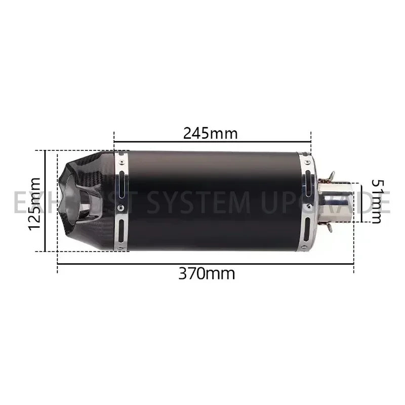 AT/Universal 51mm Motorcycle Exhaust Pipe Escape Moto Modified Silencer Muffler DB Killer Sticker For YAMAHA R3 Z900 GSX750R K8
AT/Universal 51mm Motorcycle Exhaust Pipe Escape Moto Modified Silencer Muffler DB Killer Sticker For YAMAHA R3 Z900 GSX750R K8