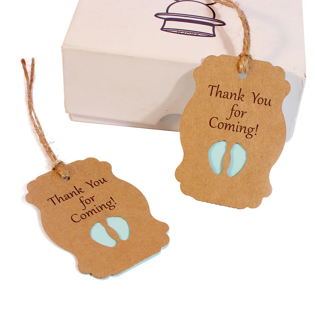 100Pcs Baby Shower Tags Kraft Paper Blue Pink Handmade Hanging Thank You for Coming Favor Labels Newborn Party
100Pcs Baby Shower Tags Kraft Paper Blue Pink Handmade Hanging Thank You for Coming Favor Labels Newborn Party
