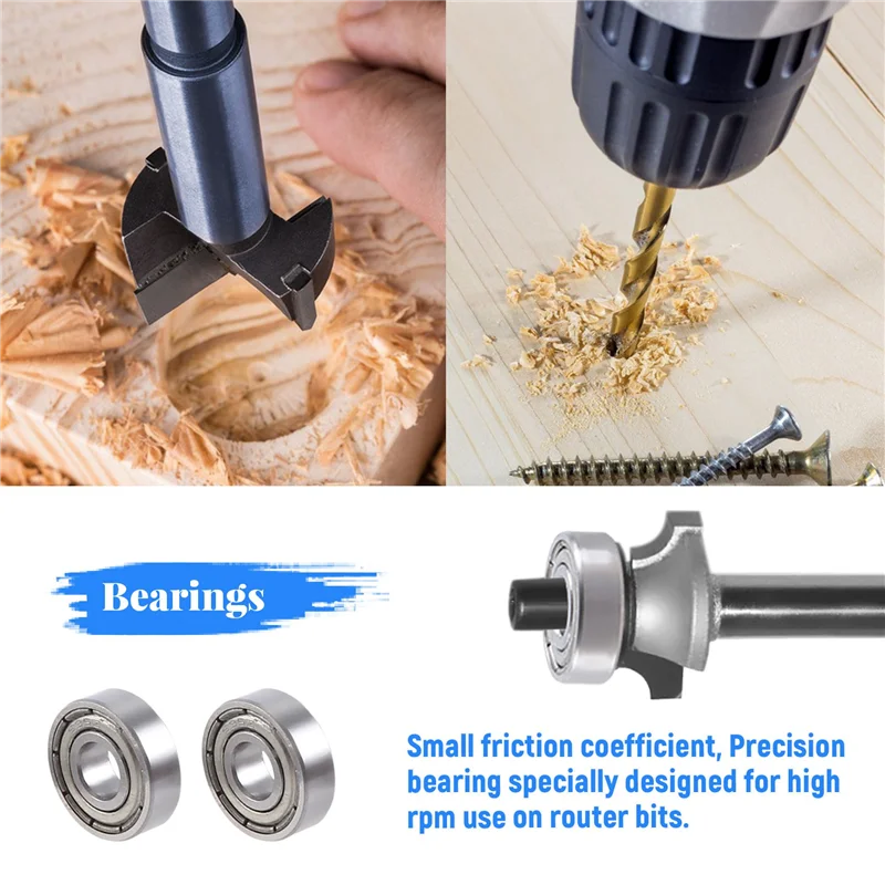 B28C-10Pcs Router Bits Top Mounted Ball Bearings Guide For Router Bit Bearing Repairing Replacement Accessory Kit
B28C-10Pcs Router Bits Top Mounted Ball Bearings Guide For Router Bit Bearing Repairing Replacement Accessory Kit