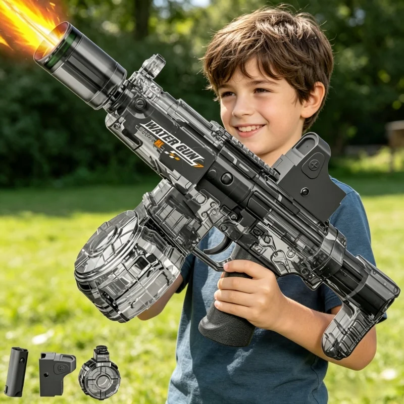 Simulated Firing Electric Water Gun for Children Continuous Shooting Automatic Water Blasters Summer Outdoor Games Toys for Kids
Simulated Firing Electric Water Gun for Children Continuous Shooting Automatic Water Blasters Summer Outdoor Games Toys for Kids