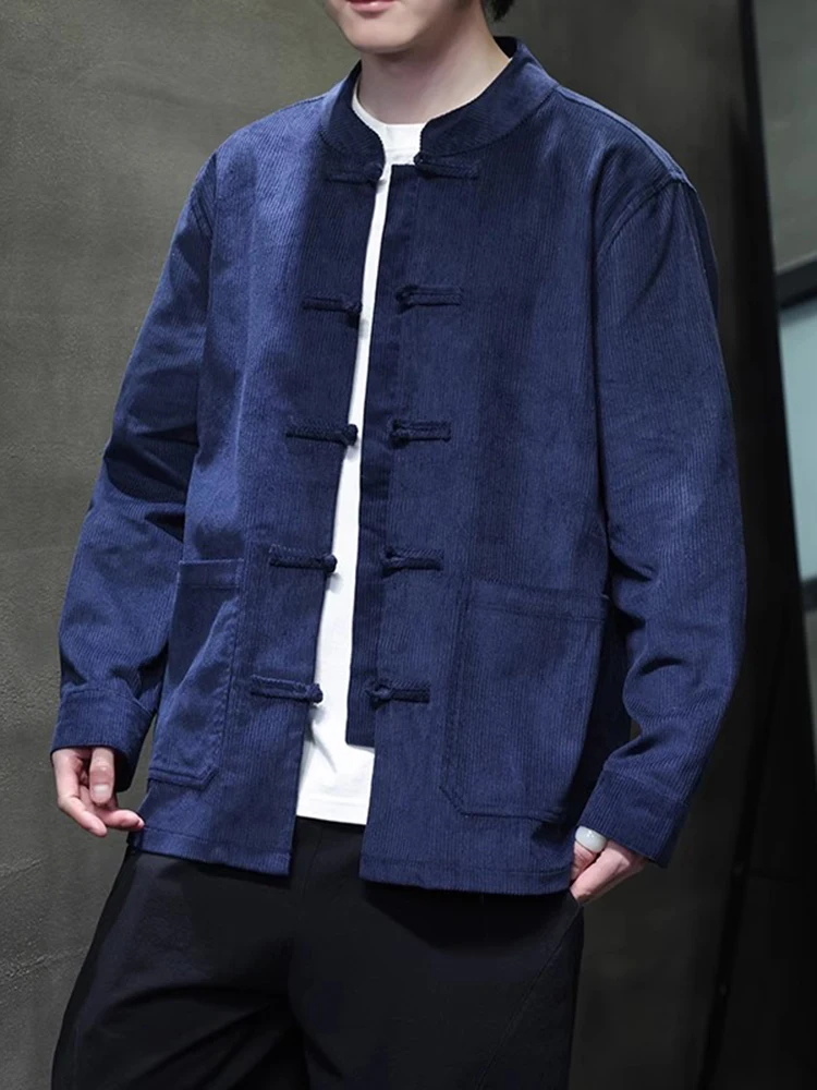 Corduroy irt Men's Long Sve Spring Autumn Chinese Sle Retro Button Tang Suit Middle Aged Outerwear Faion Urban Loose...
Corduroy irt Men's Long Sve Spring Autumn Chinese Sle Retro Button Tang Suit Middle Aged Outerwear Faion Urban Loose...