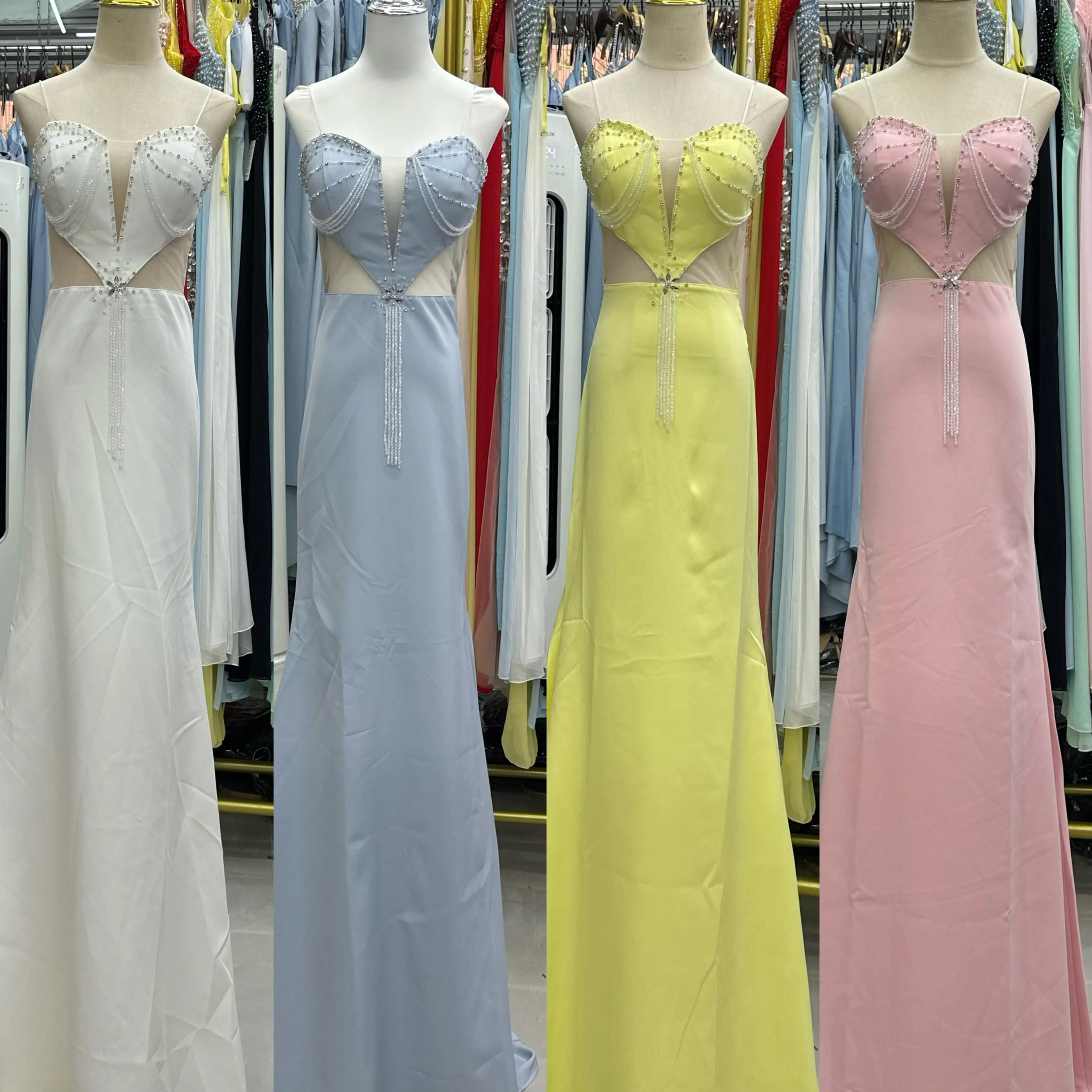 Handmade Beaded Evening Gown awl Collar Long Skirt Korean Sle Slimming Belly Covering Faion ow Model Walk Bar Nightclub
Handmade Beaded Evening Gown awl Collar Long Skirt Korean Sle Slimming Belly Covering Faion ow Model Walk Bar Nightclub