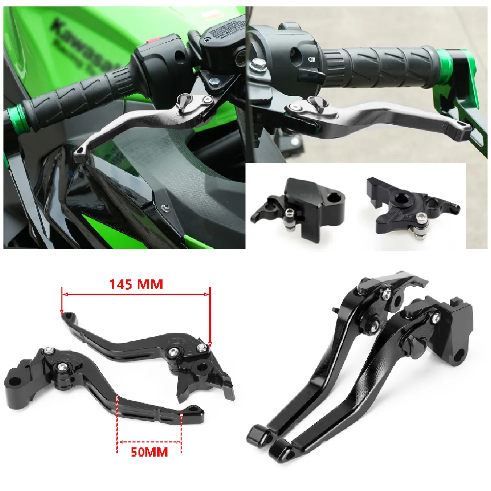 Motorcycle Brake & Clutch Levers Set Adjustable Refit Short Bar For Kawasaki VN650 VULCAN S ABS VERSYS 650 LT KLE650 2015-2024 
Motorcycle Brake & Clutch Levers Set Adjustable Refit Short Bar For Kawasaki VN650 VULCAN S ABS VERSYS 650 LT KLE650 2015-2024