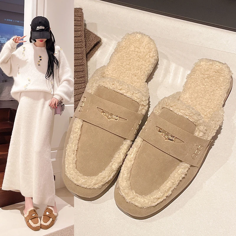 Женские теплые тапочки-мюли с меховой подкладкой для улицы, осенне-зимние, новые, хлопковые, на толстом каблуке
Женские теплые тапочки-мюли с меховой подкладкой для улицы, осенне-зимние, новые, хлопковые, на толстом каблуке