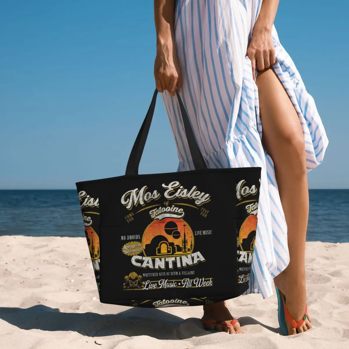 Mos Eisley Cantina Tatooine Dks Beach Tote Bag Sport Gym Yoga Duffle Large Tote Bag Women Travel Bag Fitness bag
Mos Eisley Cantina Tatooine Dks Beach Tote Bag Sport Gym Yoga Duffle Large Tote Bag Women Travel Bag Fitness bag