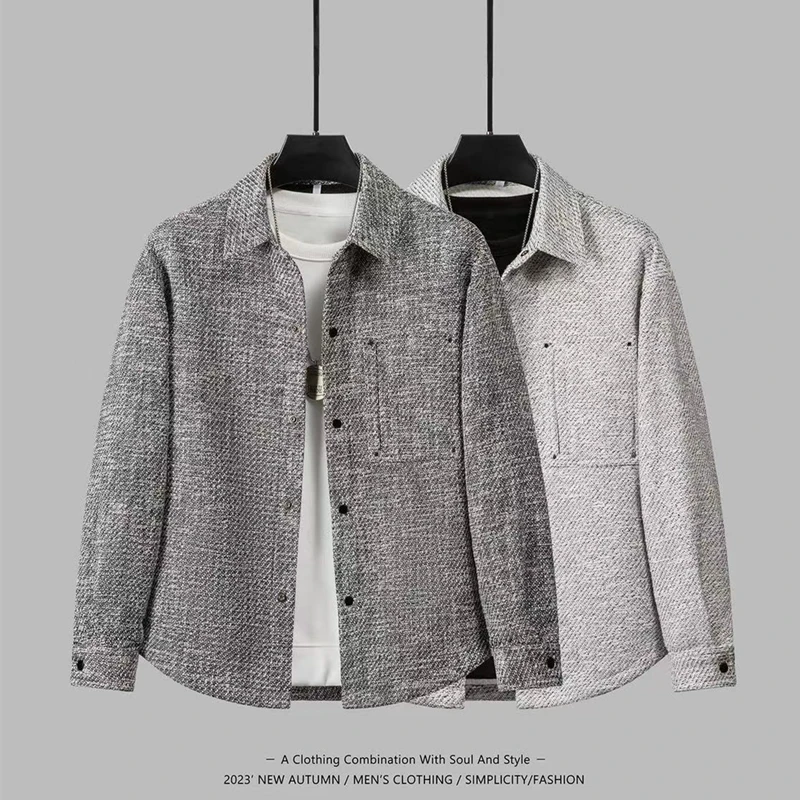 Fall New Sle Men's Casual Loose Long Sve irt Classic Turn-down Collar Faionable American High Street Fraance Sle
Fall New Sle Men's Casual Loose Long Sve irt Classic Turn-down Collar Faionable American High Street Fraance Sle