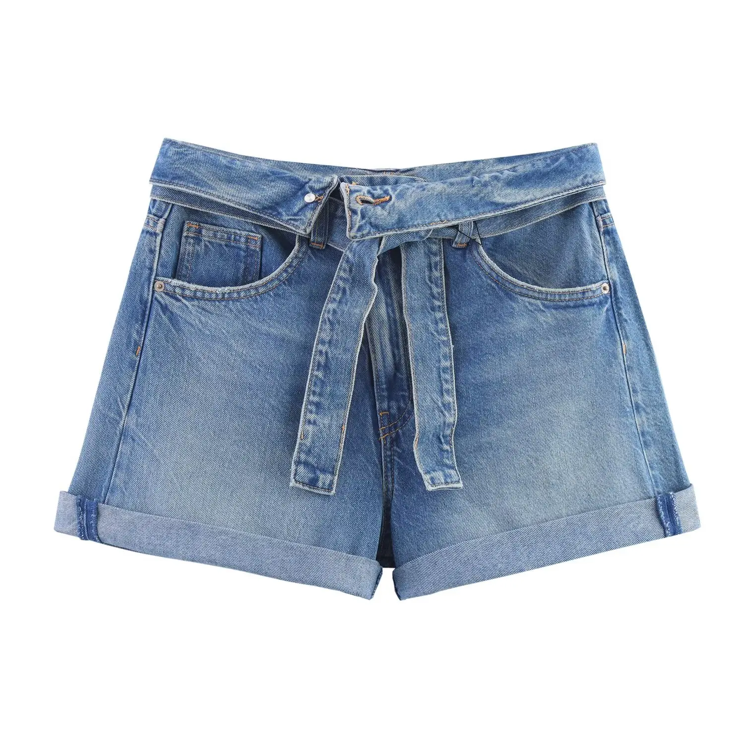 Women's 2025 new fashion with belt loose versatile casual denim shorts retro side pocket zipper women's shorts
Women's 2025 new fashion with belt loose versatile casual denim shorts retro side pocket zipper women's shorts