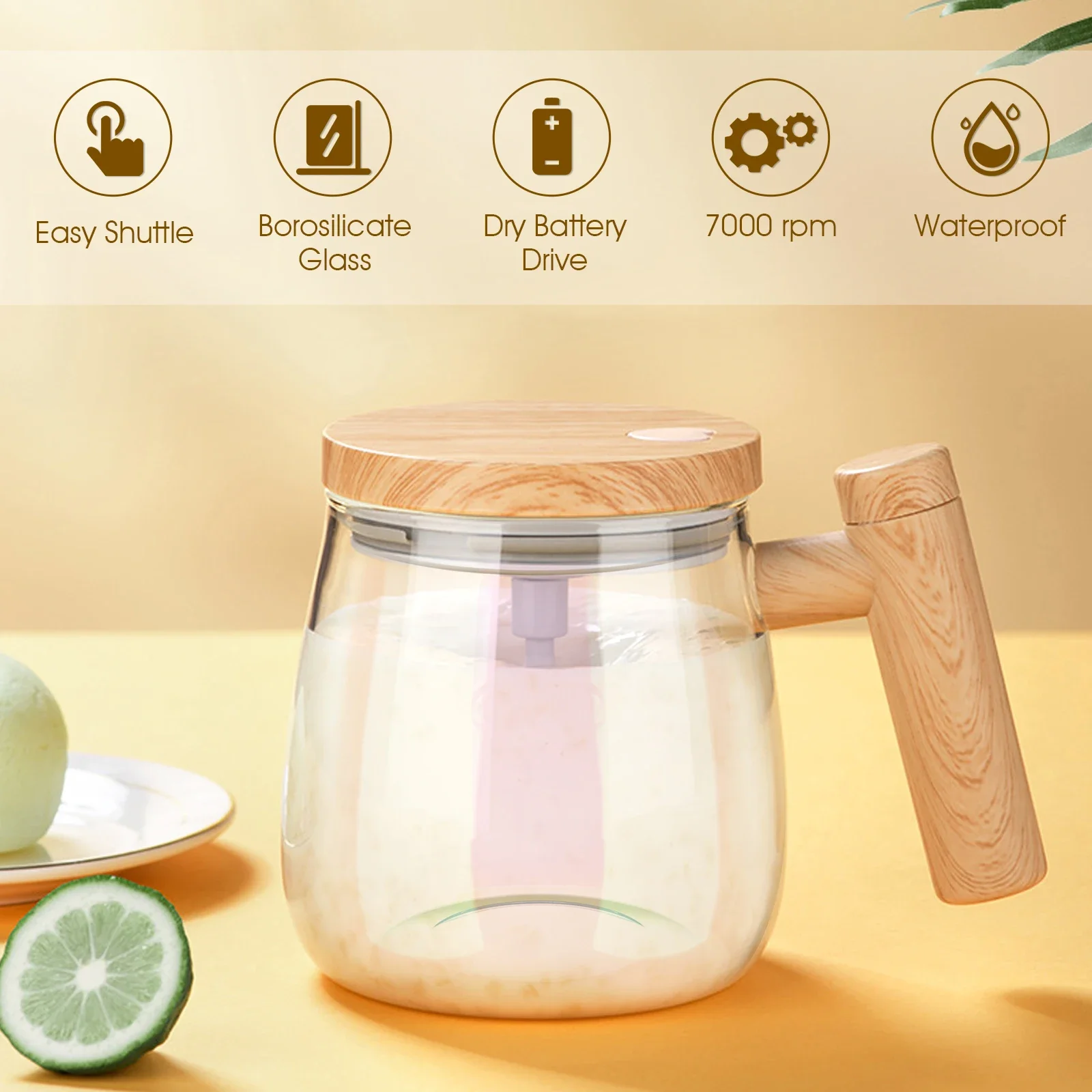 400ML Self Stirring Mug 7000RPM Electric High Speed Mixing Mug With Waterproof Automatic Mix Cup for Coffee Milk Protein Powder
400ML Self Stirring Mug 7000RPM Electric High Speed Mixing Mug With Waterproof Automatic Mix Cup for Coffee Milk Protein Powder