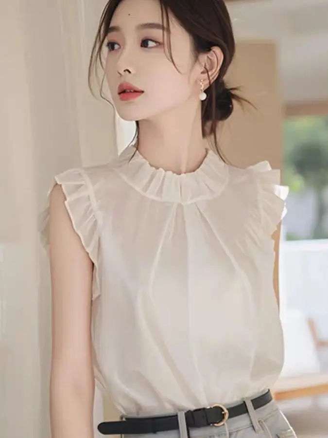 Белый женский топ Svel irt, новинка 2025, летний элегантный шифоновый уникальный изысканный высококачественный маленький топ Flng Sve
Белый женский топ Svel irt, новинка 2025, летний элегантный шифоновый уникальный изысканный высококачественный маленький топ Flng Sve