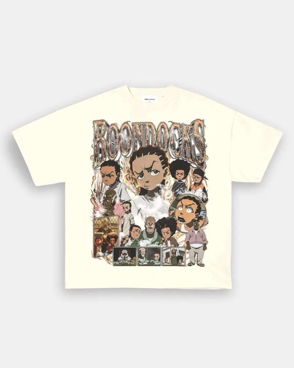 Хип-хоп Street BOONDOCKS, повседневная хлопковая мужская футболка большого размера Y2k, футболка, женская летняя модная футболка, мужская одежда
Хип-хоп Street BOONDOCKS, повседневная хлопковая мужская футболка большого размера Y2k, футболка, женская летняя модная футболка, мужская одежда