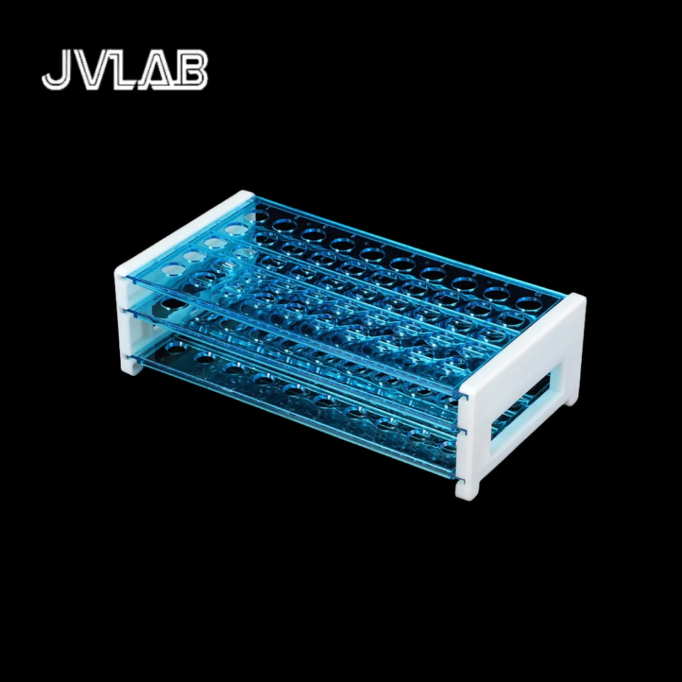 3-Tier Modular Test Tube Rack 16mm 50 holes Detachable Blue Transparent PS Centrifuge Tube Organizer for Laboratory Use JVLAB
3-Tier Modular Test Tube Rack 16mm 50 holes Detachable Blue Transparent PS Centrifuge Tube Organizer for Laboratory Use JVLAB