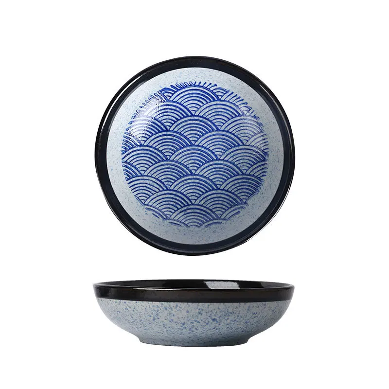Yjq 2pcs Japanese ceramic deep plate vegetable plate sea ripple creative Japanese food restaurant tableware
Yjq 2pcs Japanese ceramic deep plate vegetable plate sea ripple creative Japanese food restaurant tableware