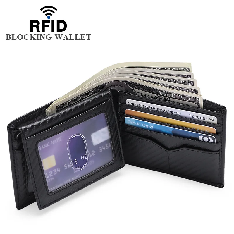 Bussiness Rfid Shield Carbon Fiber Wallet for Men Minimalist Slim Short Men Wallet
Bussiness Rfid Shield Carbon Fiber Wallet for Men Minimalist Slim Short Men Wallet