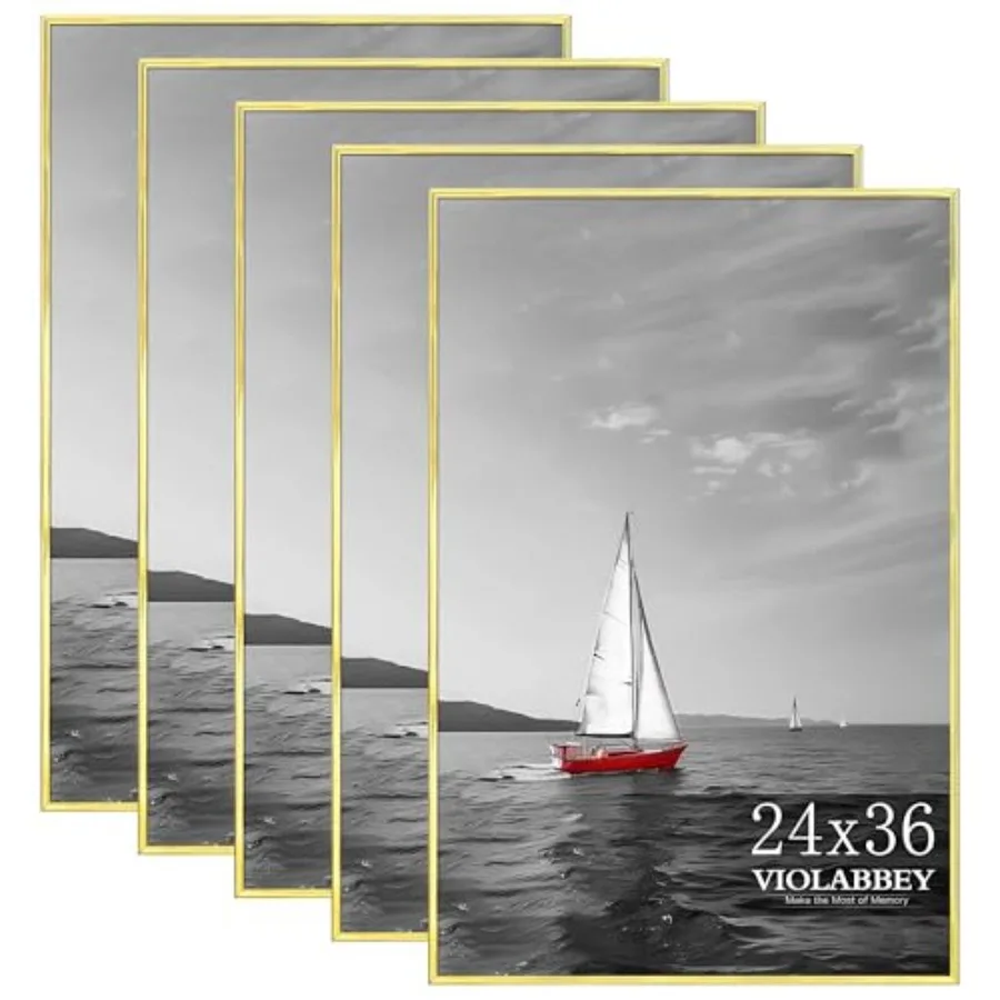 Poster Frame Set of 5, Picture Frames for Wall Mounting Vertically or Horizontally, Gallery Wall Frame
Poster Frame Set of 5, Picture Frames for Wall Mounting Vertically or Horizontally, Gallery Wall Frame