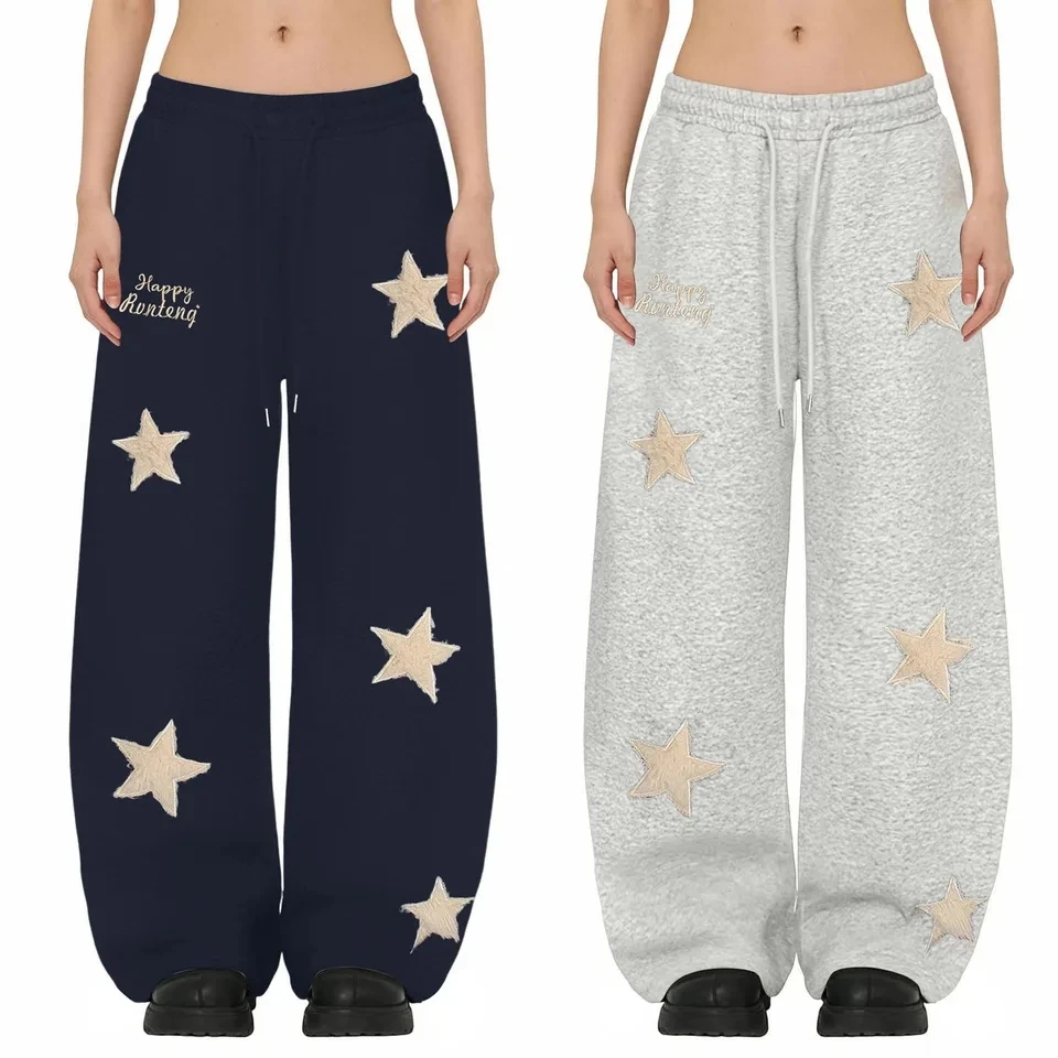 Retro Stars Y2K Wide Leg Pants Women High Street Hip-Hop Sweatpants Oversized Joggers Pants Casual Sports Trousers Streetwear
Retro Stars Y2K Wide Leg Pants Women High Street Hip-Hop Sweatpants Oversized Joggers Pants Casual Sports Trousers Streetwear