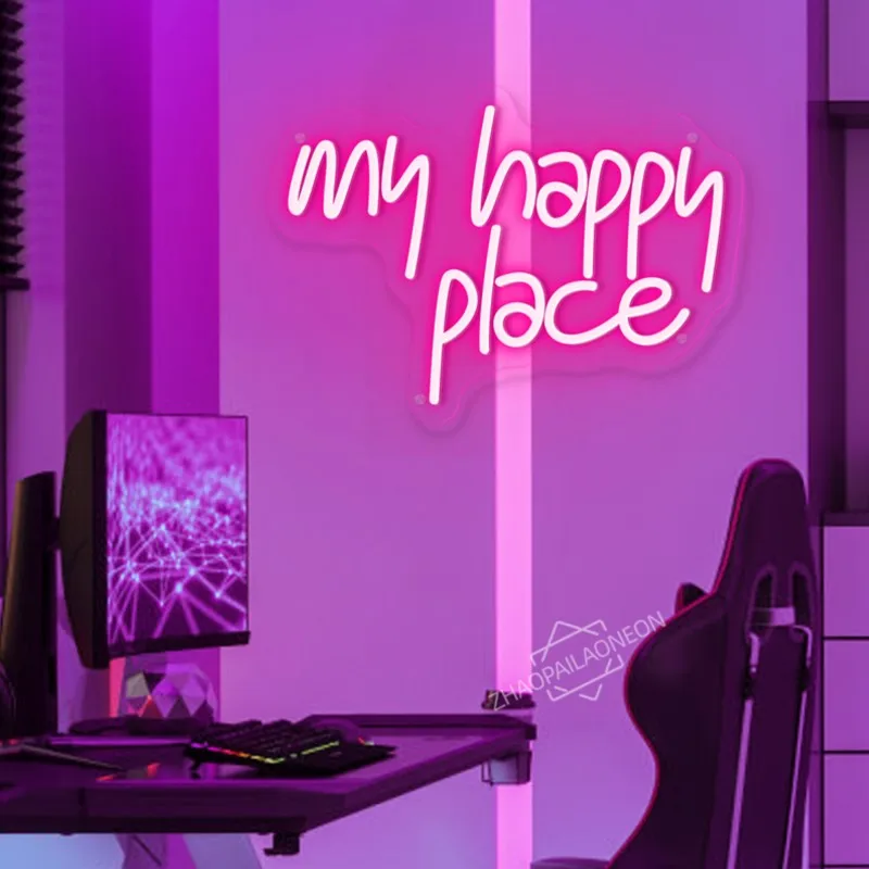 Неоновые вывески My Happy Place, светодиодные неоновые световые вывески, USB-регулировка, освещение для стены, украшение спальни, украшение комнаты, подарок на день рождения
Неоновые вывески My Happy Place, светодиодные неоновые световые вывески, USB-регулировка, освещение для стены, украшение спальни, украшение комнаты, подарок на день рождения