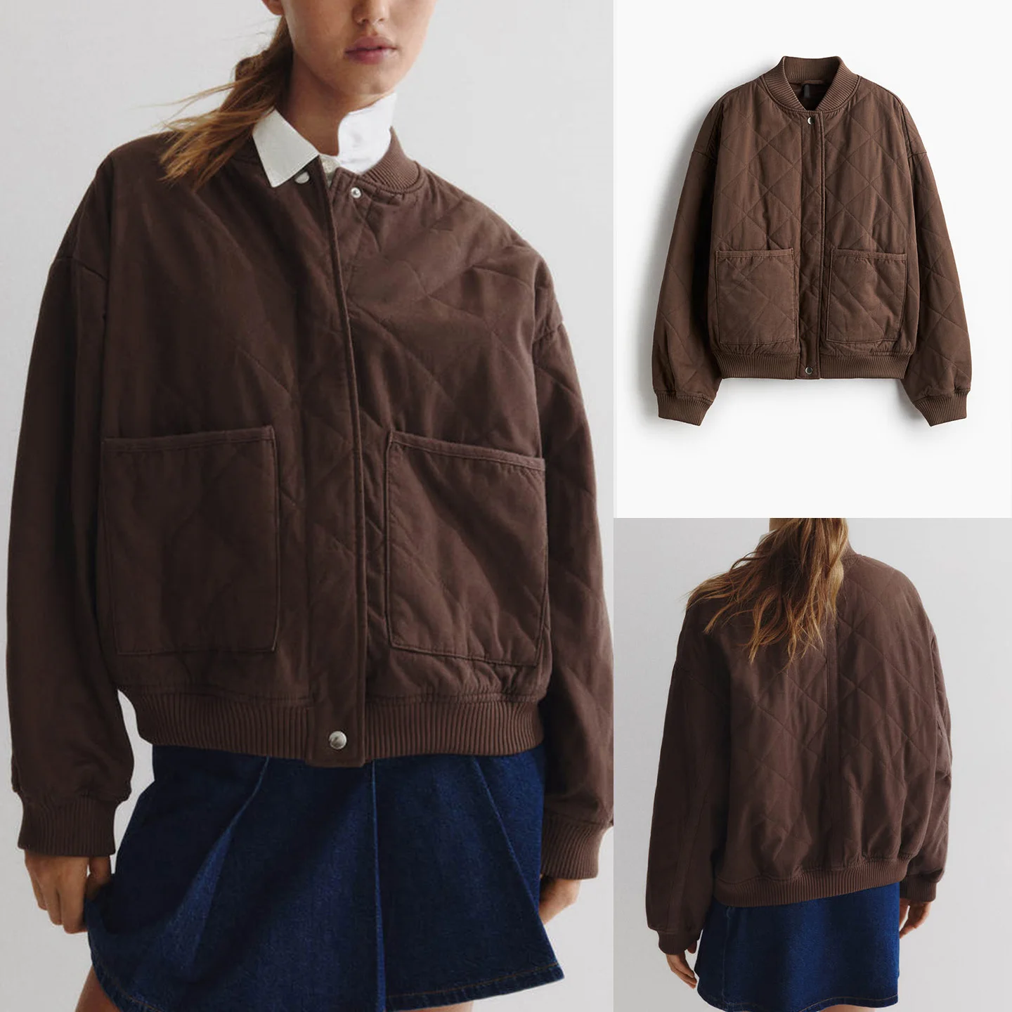 Casual Style Pilot Jacket Women's Cotton Outerwear Long Sleeve Low Rib Collar Autumn Fashion Ladies' Clothing 1303356
Casual Style Pilot Jacket Women's Cotton Outerwear Long Sleeve Low Rib Collar Autumn Fashion Ladies' Clothing 1303356