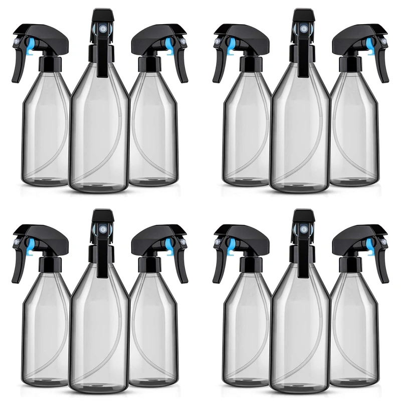 YWDZ-Plastic Spray Bottles For Cleaning Solutions,10OZ Reusable Empty Container With Durable Black Trigger Sprayer, 12Pack
YWDZ-Plastic Spray Bottles For Cleaning Solutions,10OZ Reusable Empty Container With Durable Black Trigger Sprayer, 12Pack