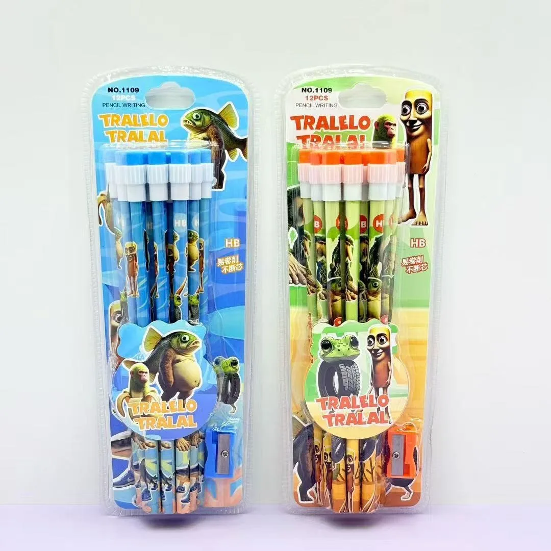 12pcs Tung Tung Sahur Pencil Set with Sharpener - Italian Brainrot Student Stationery, Learning Reward Gift for Kids
12pcs Tung Tung Sahur Pencil Set with Sharpener - Italian Brainrot Student Stationery, Learning Reward Gift for Kids