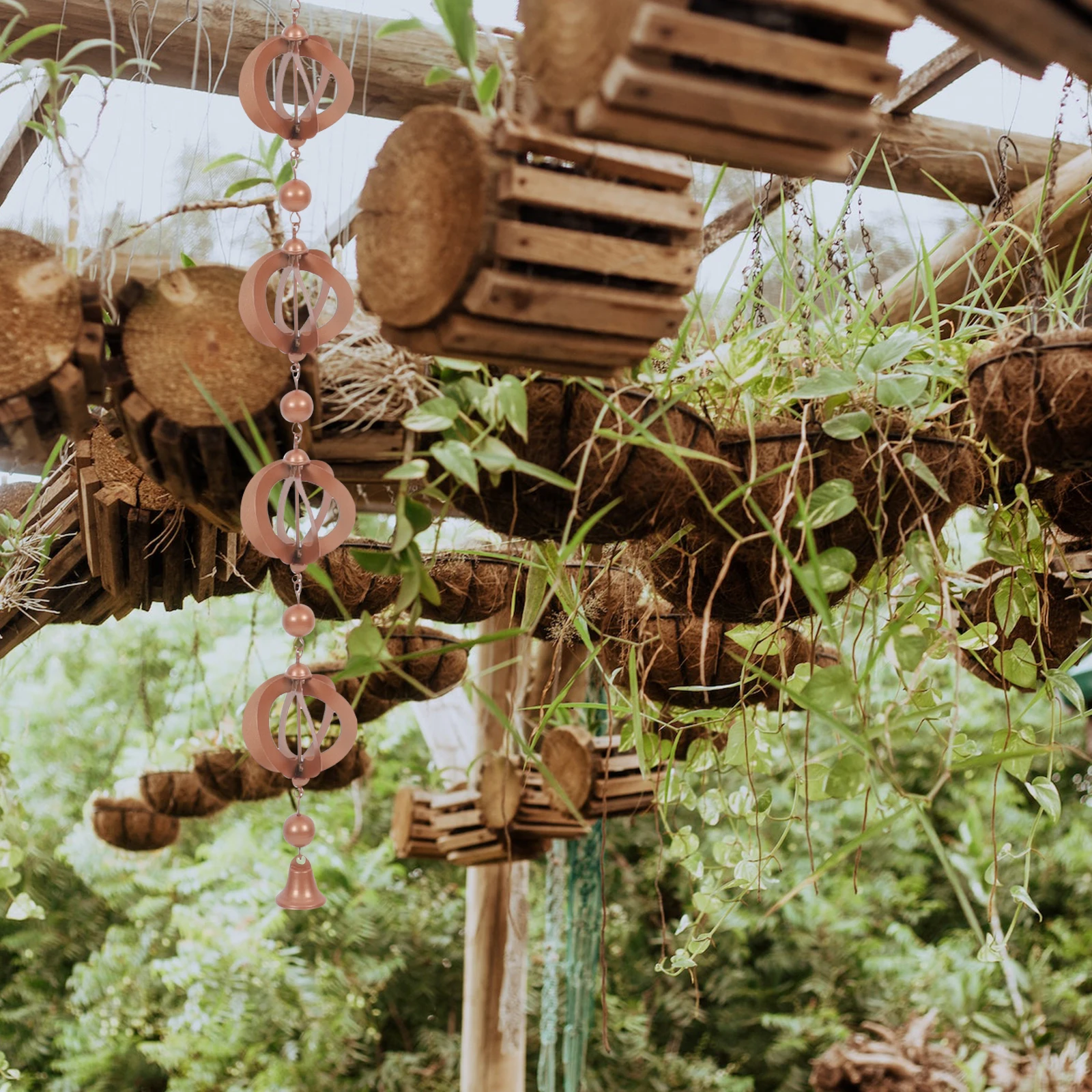 Rain Chain Hanging Decor Iron Windchime Bell Chains for Gutters Drainage Long Catcher Outdoor Garden Rust Prevention Storm
Rain Chain Hanging Decor Iron Windchime Bell Chains for Gutters Drainage Long Catcher Outdoor Garden Rust Prevention Storm