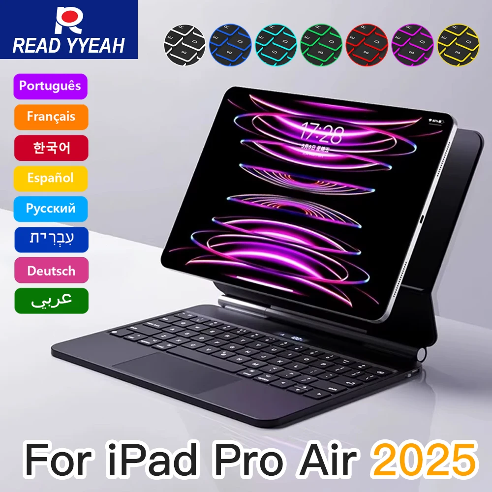 ПРОЧИТАЙТЕ YYEAH Новая волшебная клавиатура 2025 года с чехлом для iPad Air 4 5 6 Pro 11 12,9 дюйма 11th Air 11 дюймов 13 дюймов Беспроводная клавиатура с подсветкой 
ПРОЧИТАЙТЕ YYEAH Новая волшебная клавиатура 2025 года с чехлом для iPad Air 4 5 6 Pro 11 12,9 дюйма 11th Air 11 дюймов 13 дюймов Беспроводная клавиатура с подсветкой