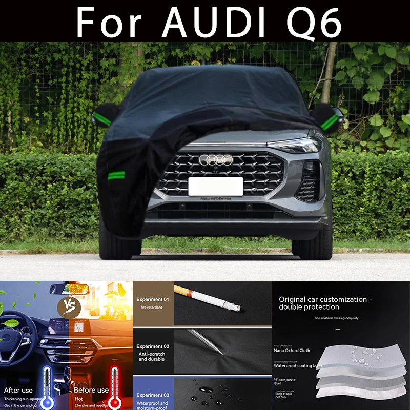 For AUDI Q6 Outdoor Protection Full Car Covers Snow Cover Sunshade Waterproof Dustproof Exterior Car accessories
For AUDI Q6 Outdoor Protection Full Car Covers Snow Cover Sunshade Waterproof Dustproof Exterior Car accessories