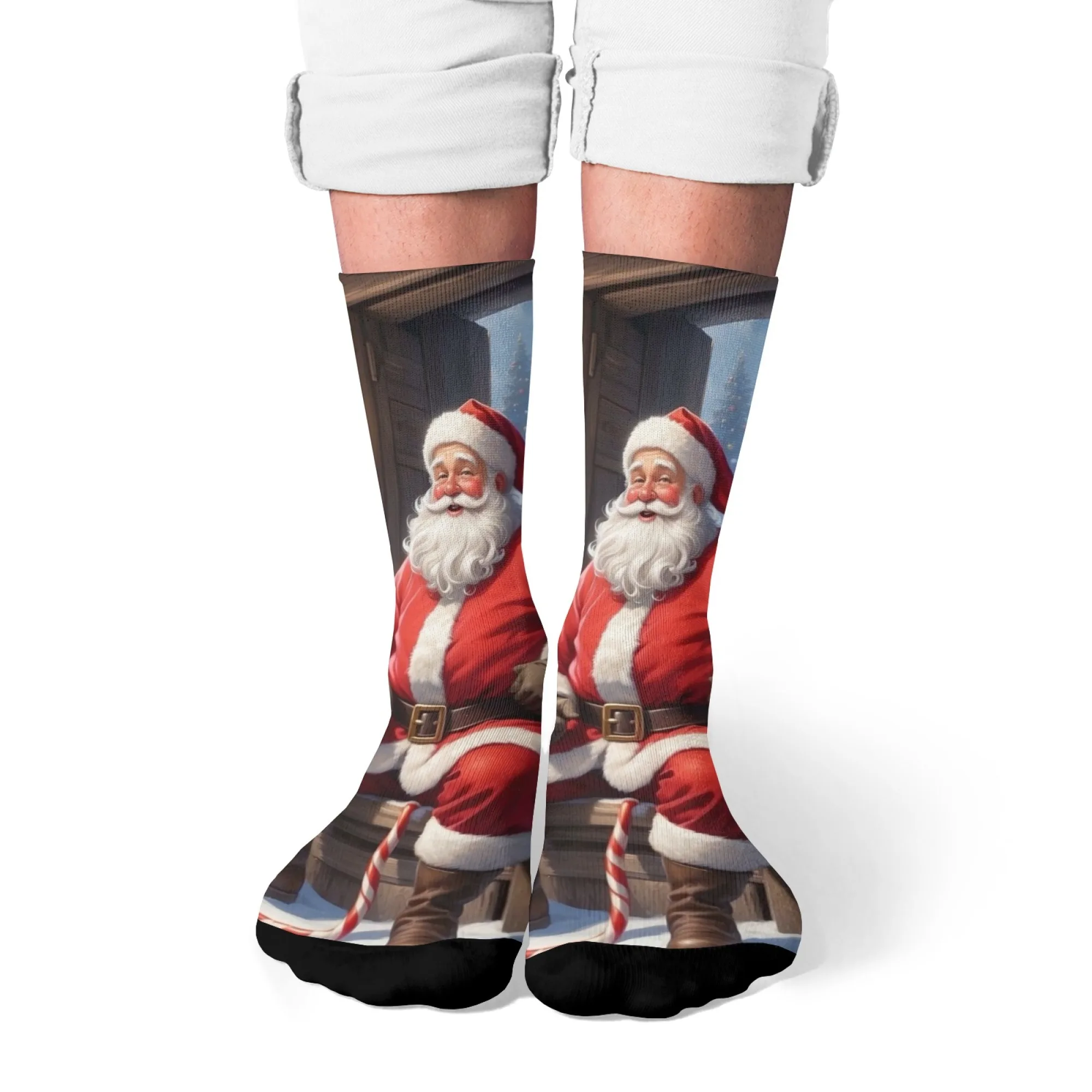 Мужские носки с милым Санта-Клаусом, рождественский подарок, новинка, забавные носки унисекс, удобные нескользящие уличные повседневные модные носки
Мужские носки с милым Санта-Клаусом, рождественский подарок, новинка, забавные носки унисекс, удобные нескользящие уличные повседневные модные носки