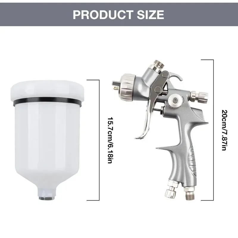 【From China】Pneumatic Paint Sprayer 1. m Nozzle High Atomization Gravity Feed Gray Sprayer for Auto Body Sheet Metal Finish Coat
【From China】Pneumatic Paint Sprayer 1. m Nozzle High Atomization Gravity Feed Gray Sprayer for Auto Body Sheet Metal Finish Coat