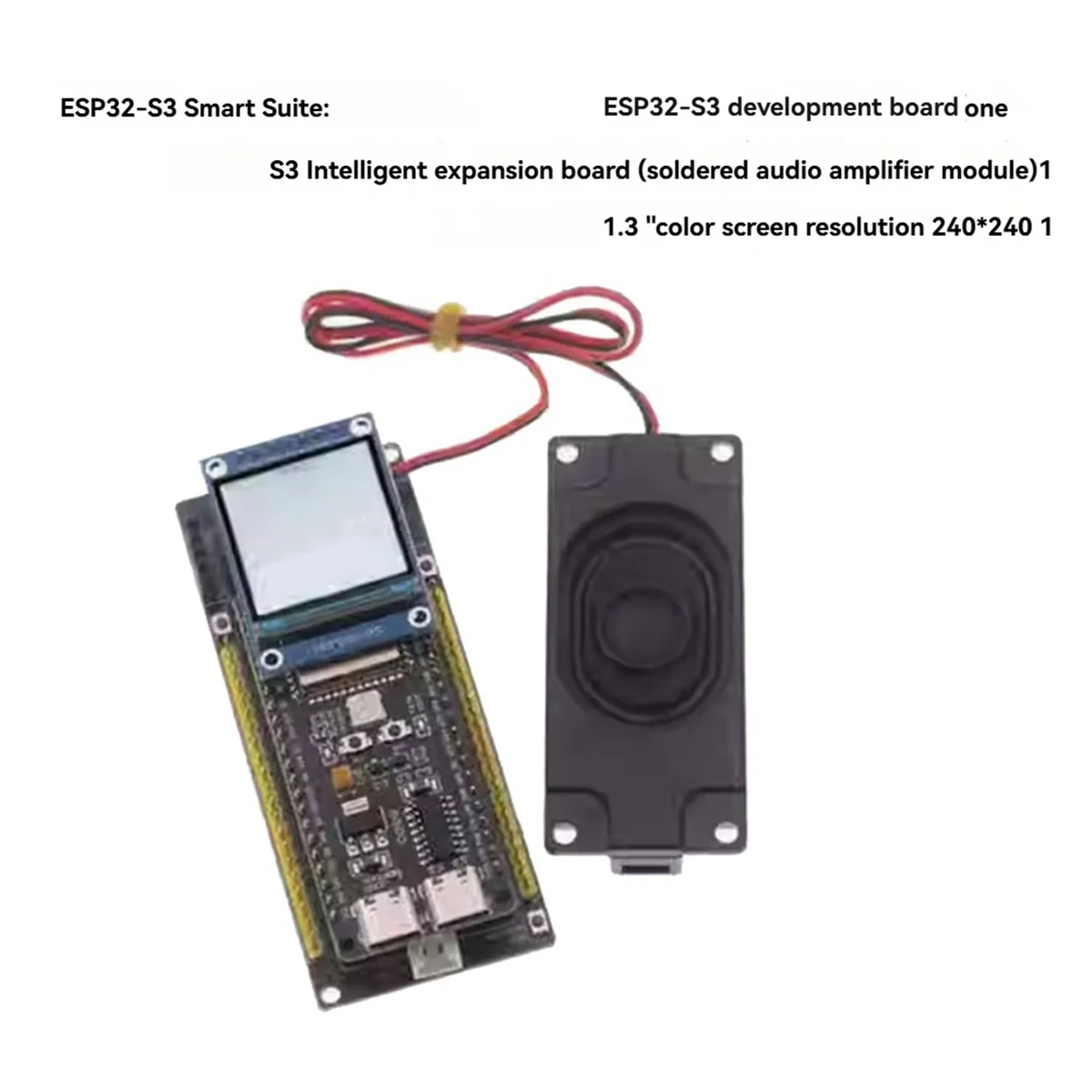 A05RP AI Voice Chat Robot ESP32-S3 Development Board+1.3inch Color Screen Combo DeepSeek for Student Educational Motherboard
A05RP AI Voice Chat Robot ESP32-S3 Development Board+1.3inch Color Screen Combo DeepSeek for Student Educational Motherboard