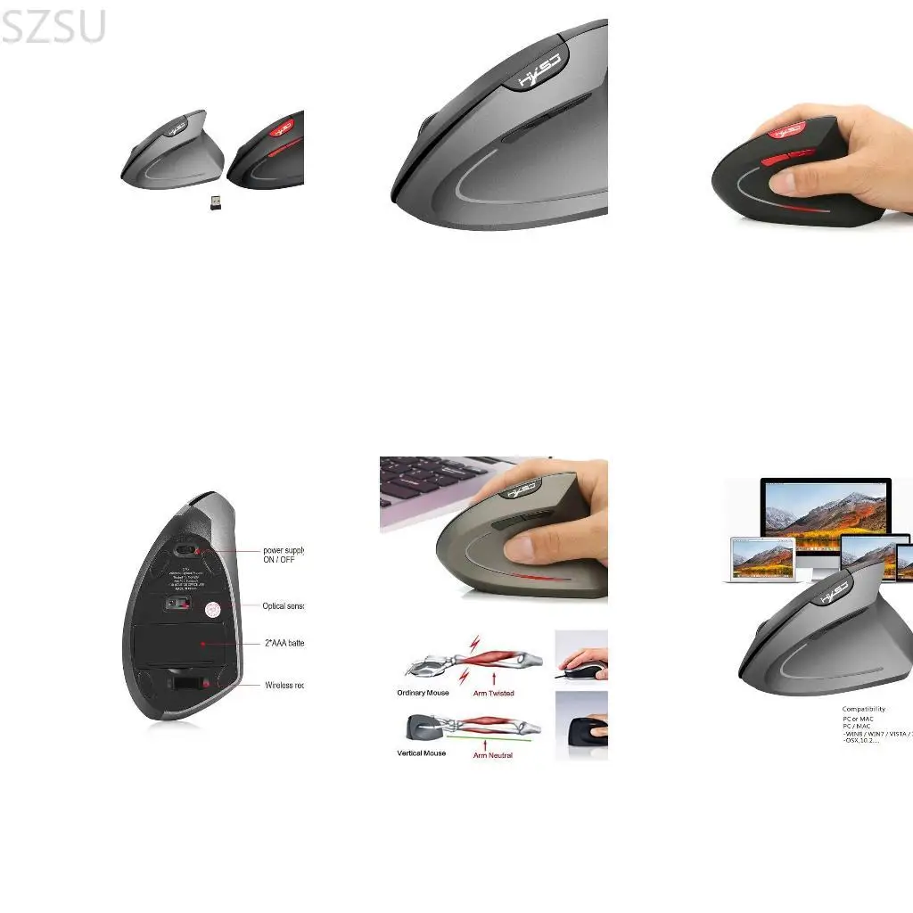 SZSU Вертикальная мышь для ноутбука, офиса, учебы, сменная беспроводная мышь для ПК, 2,4G, подставка для запястий для защиты,
SZSU Вертикальная мышь для ноутбука, офиса, учебы, сменная беспроводная мышь для ПК, 2,4G, подставка для запястий для защиты,