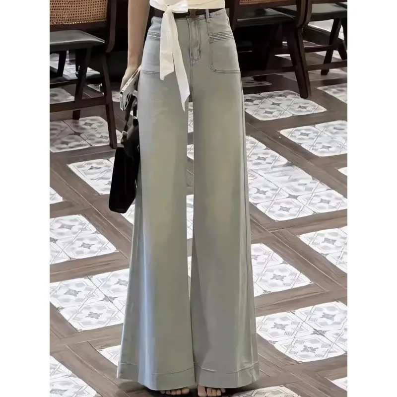 Light Wide Leg Oversized Jeans Women's Small Size Loose Slimming Lazy Versatile Drapey Flared Floor-Length Trendy Pants
Light Wide Leg Oversized Jeans Women's Small Size Loose Slimming Lazy Versatile Drapey Flared Floor-Length Trendy Pants