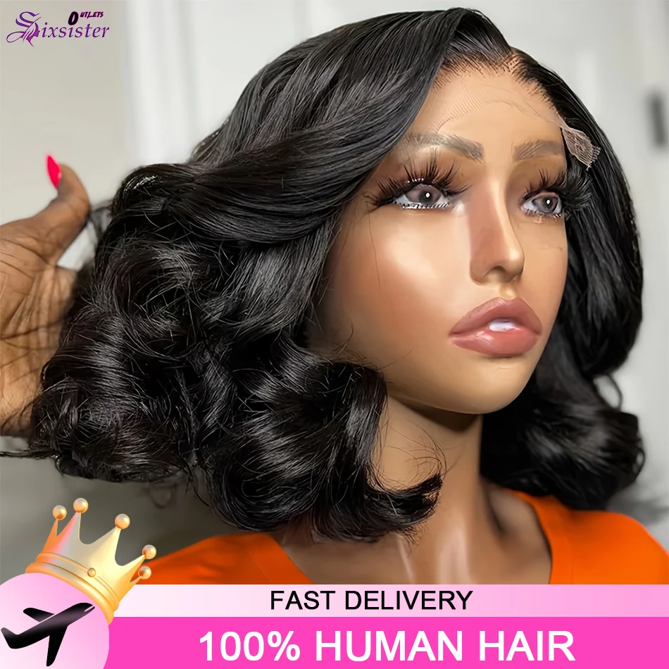 Short Bob Wigs 100% Human Hair Body Wave 13x4 Lace Frontal Wigs 250% Density Pre Plucked Natural Black 4x4 Lace Closure Bob Wigs
Short Bob Wigs 100% Human Hair Body Wave 13x4 Lace Frontal Wigs 250% Density Pre Plucked Natural Black 4x4 Lace Closure Bob Wigs