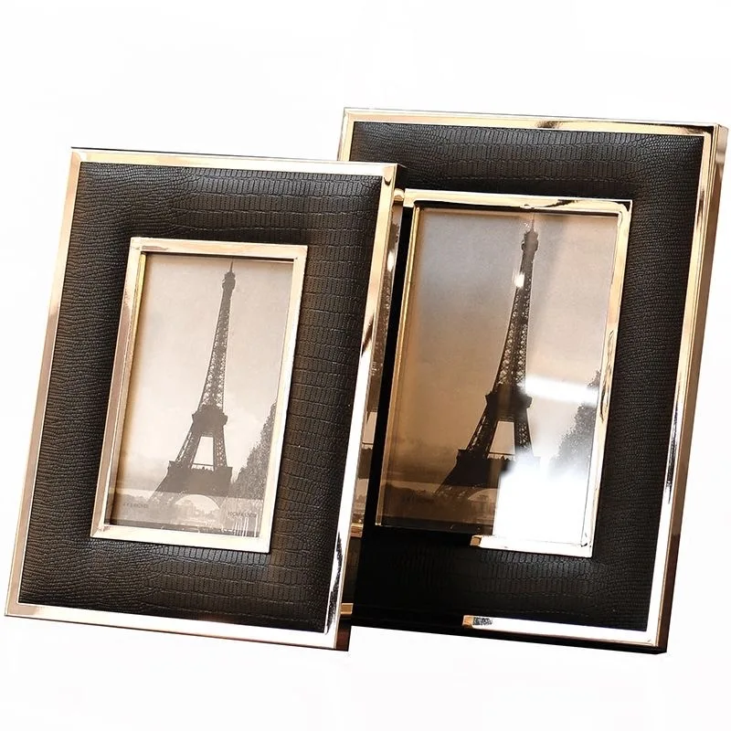 Leather Photo Frame Modern Living Room Home Decoration Imitation Crocodile Leather Alloy Photo Frame Lovers Gift
Leather Photo Frame Modern Living Room Home Decoration Imitation Crocodile Leather Alloy Photo Frame Lovers Gift