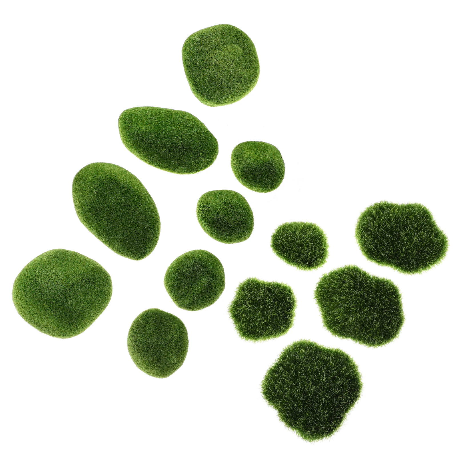 13 Pcs Artificial Flocking Stone Decor Lightweight Eco Mossy Rock for Micro L Garden Terrarium Plant nament Simulation
13 Pcs Artificial Flocking Stone Decor Lightweight Eco Mossy Rock for Micro L Garden Terrarium Plant nament Simulation