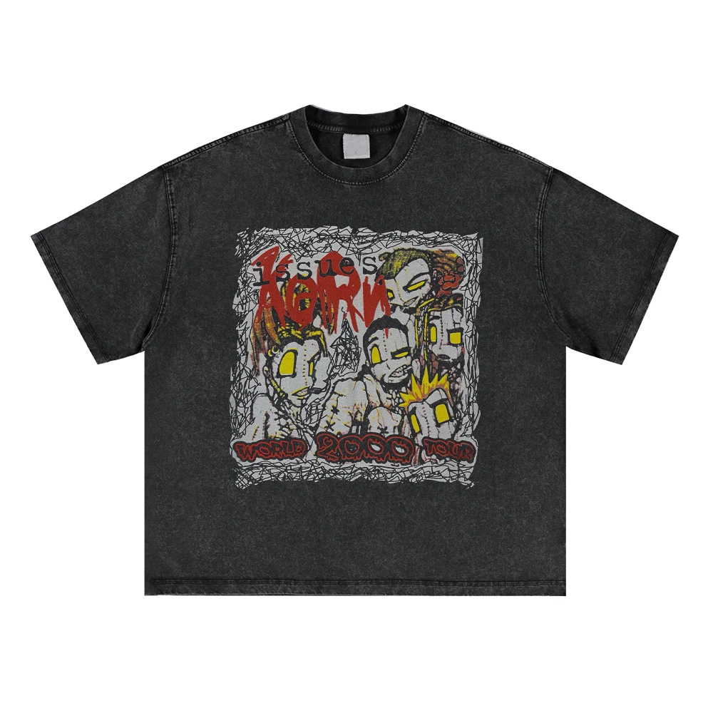 Summer Men Women Korn Rock Band Washed T Shirt Cotton Vintage Hip Hop Tops Short Sleeve O Neck Tees Classic Harajuku Streetwear
Summer Men Women Korn Rock Band Washed T Shirt Cotton Vintage Hip Hop Tops Short Sleeve O Neck Tees Classic Harajuku Streetwear