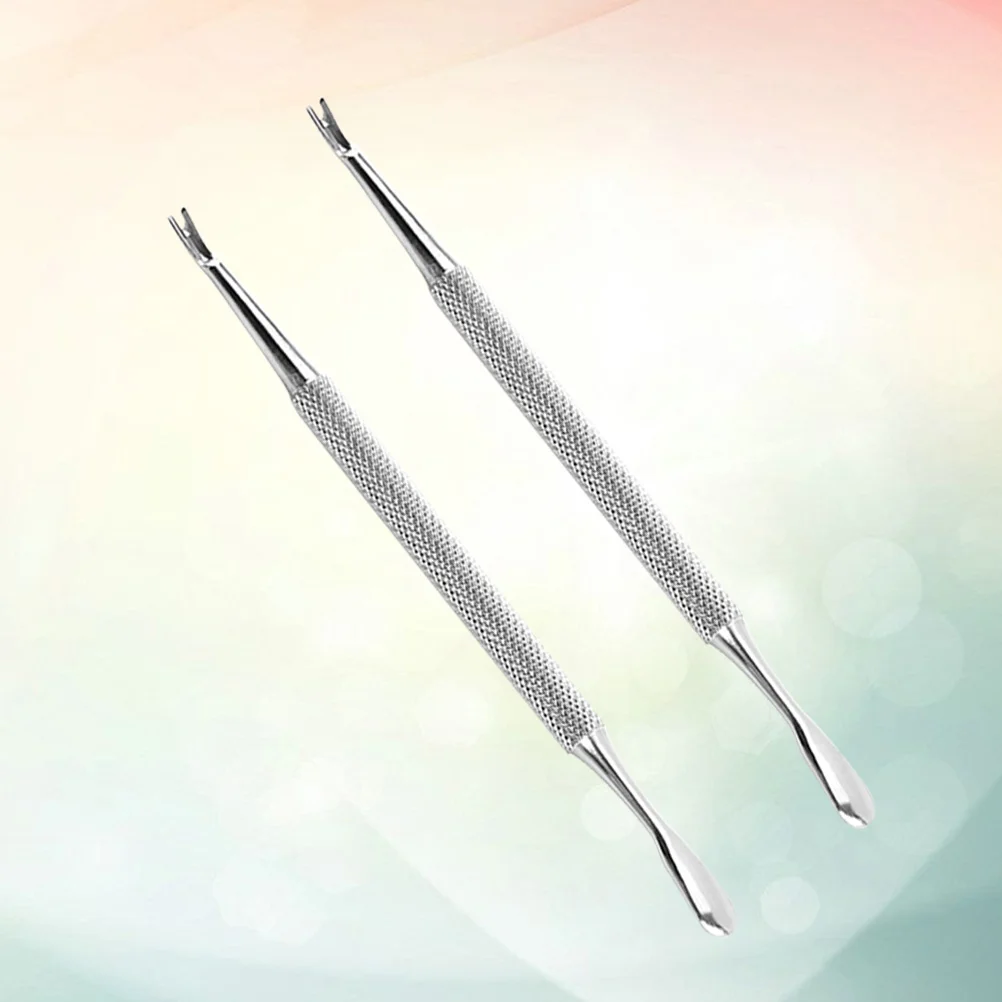 2pcs Stainless Steel Cuticle Remover Silver Dead Skin Pusher Trimmer For Nail Art Pedicure Tool Manicure Dead Skin Fork Nail
2pcs Stainless Steel Cuticle Remover Silver Dead Skin Pusher Trimmer For Nail Art Pedicure Tool Manicure Dead Skin Fork Nail