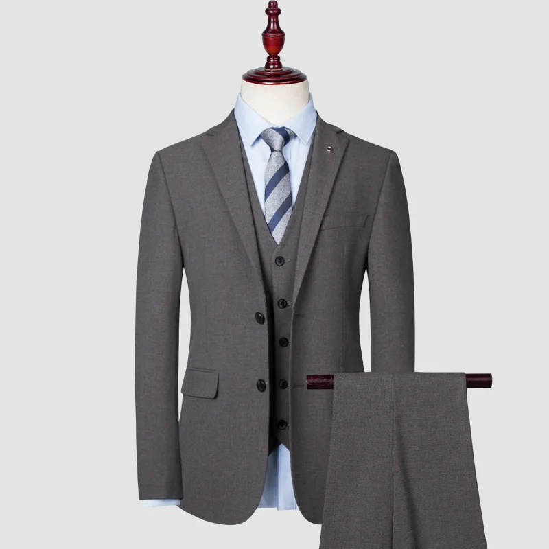 Мужской костюм KIDWHXR: винтажный однотонный однобортный комплект из 3 предметов, приталенный, для делового повседневного стиля, с длинным рукавом
Мужской костюм KIDWHXR: винтажный однотонный однобортный комплект из 3 предметов, приталенный, для делового повседневного стиля, с длинным рукавом