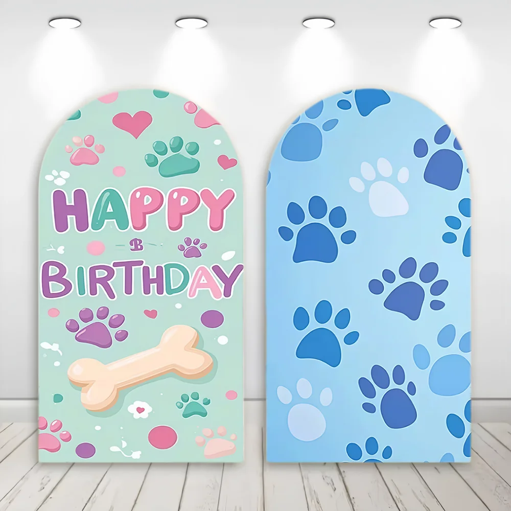 Pink Paw Print Arch Background with Happy Birthday Text and Bone Shape Pet Party Baby Shower Wedding Decoration Photography Prop
Pink Paw Print Arch Background with Happy Birthday Text and Bone Shape Pet Party Baby Shower Wedding Decoration Photography Prop