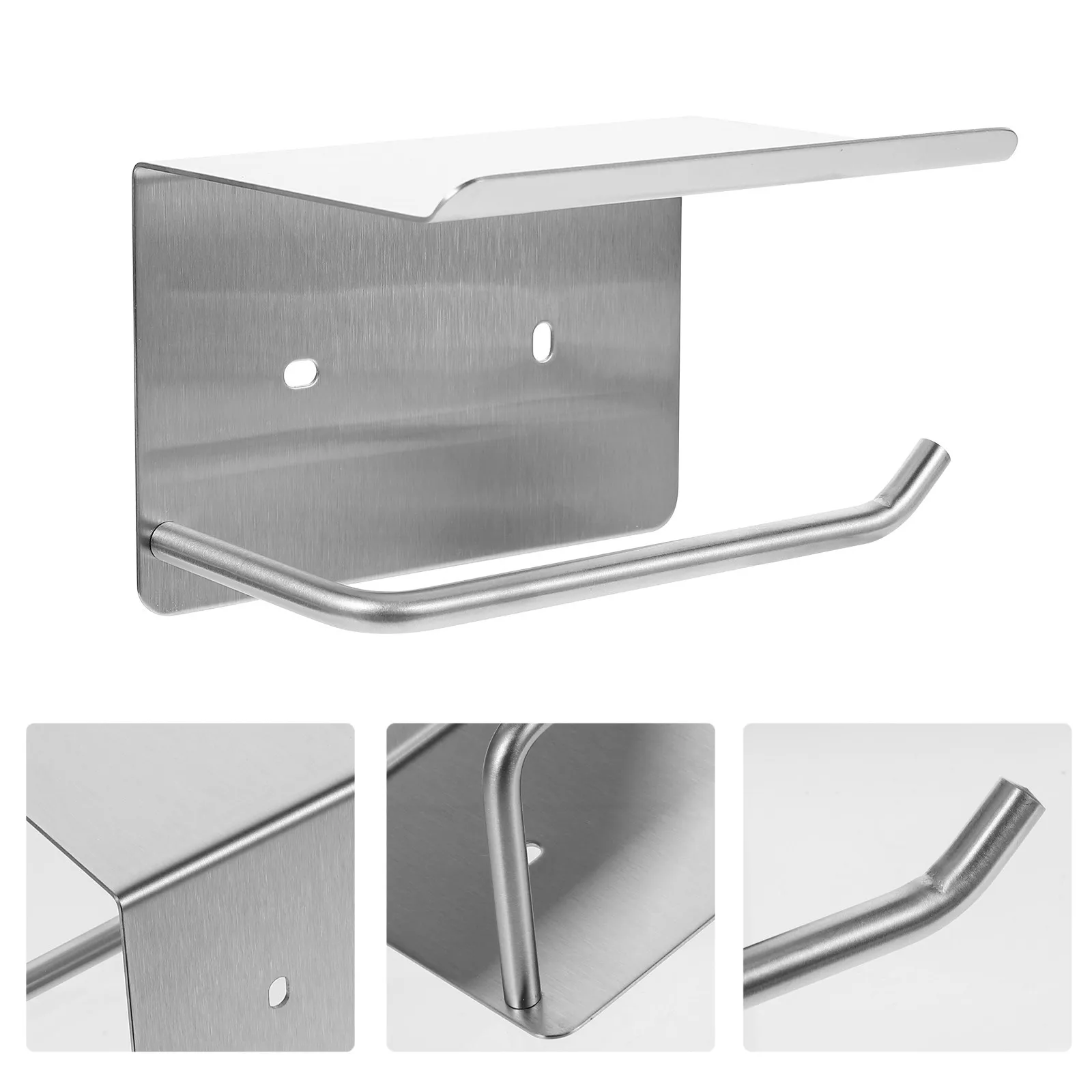 1Set Stainless Steel Toilet Paper Holder Bathroom Roll Paper Rack Modern Multifunctional Phone Shelf Tissue Organizer
1Set Stainless Steel Toilet Paper Holder Bathroom Roll Paper Rack Modern Multifunctional Phone Shelf Tissue Organizer