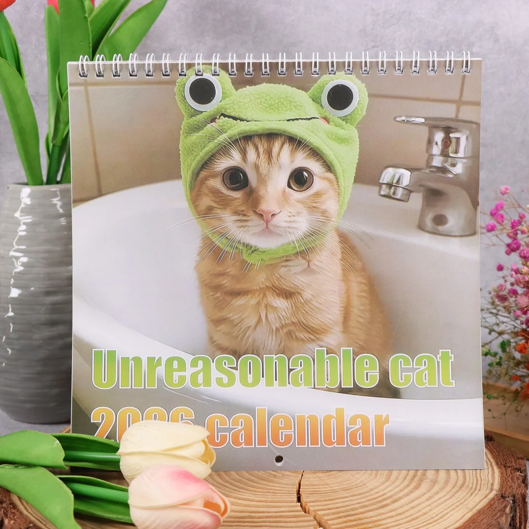 2026 Whimsical Cat Calendar Planner - Monthly & Daily Organizer with Adorable Feline Illustrations, Cute Cat-Themed Desk Organiz
2026 Whimsical Cat Calendar Planner - Monthly & Daily Organizer with Adorable Feline Illustrations, Cute Cat-Themed Desk Organiz