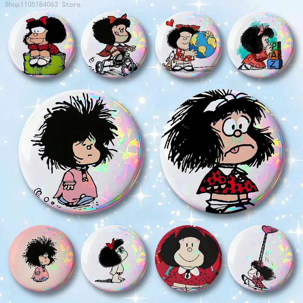 Cute M-Mafaldas Badges 25 32 44 58 75 mm Round Cosplay Pin Bag Decor Fans Collect Friends Gifts Brooch Souvenir
Cute M-Mafaldas Badges 25 32 44 58 75 mm Round Cosplay Pin Bag Decor Fans Collect Friends Gifts Brooch Souvenir