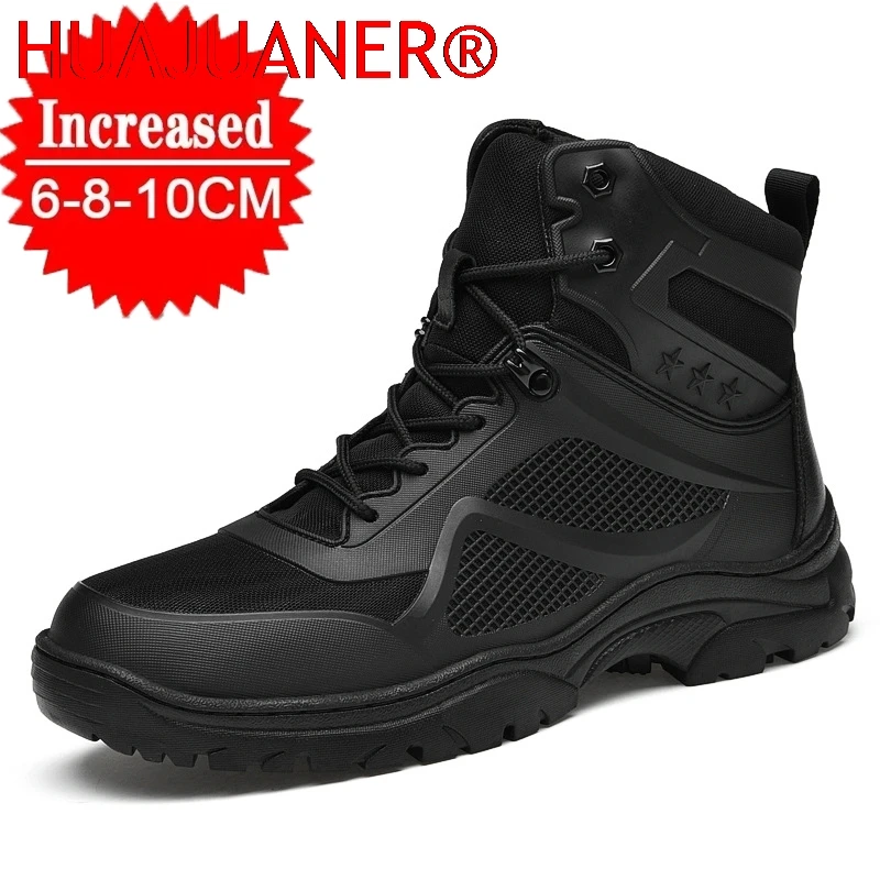 Men Boots Rubber Sole With Steel Claw Climbing High Top Boots Wear Resistant Breathable Hidden Heightening Shoes 10-8-6cm
Men Boots Rubber Sole With Steel Claw Climbing High Top Boots Wear Resistant Breathable Hidden Heightening Shoes 10-8-6cm