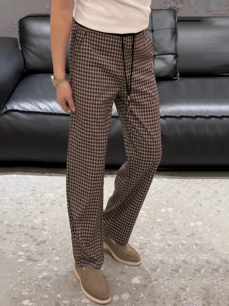 Summer New Plaid Casual Pants Men's Korean Version Trendy Loose Drape Comfortable Straight Leg Retro Versatile Long Pants
Summer New Plaid Casual Pants Men's Korean Version Trendy Loose Drape Comfortable Straight Leg Retro Versatile Long Pants
