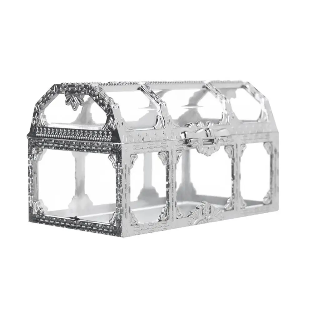12pcs Transparent Candy Box Creative Beautiful Treasure Box for Wedding Party Festival (Silver, Large Size)
12pcs Transparent Candy Box Creative Beautiful Treasure Box for Wedding Party Festival (Silver, Large Size)