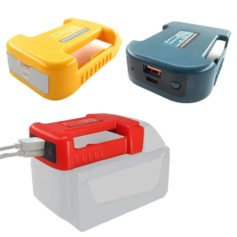 USB Charger Adapter for Makita/Dewalt/Milwaukee,18V Li-ion Battery with USB Type-C Fast Charging Output Port Battery Adapter
USB Charger Adapter for Makita/Dewalt/Milwaukee,18V Li-ion Battery with USB Type-C Fast Charging Output Port Battery Adapter