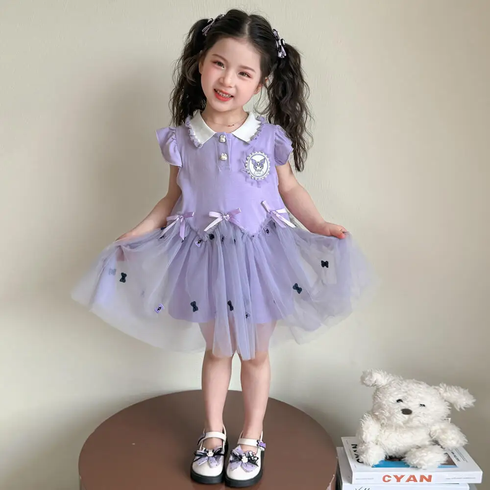 Sanrio Kuromi Children's Cartoon Princess Dress Summer 2026 New Little Girls Casual Polo Skirt Kids Party Sweet Mesh Dress Gift
Sanrio Kuromi Children's Cartoon Princess Dress Summer 2026 New Little Girls Casual Polo Skirt Kids Party Sweet Mesh Dress Gift